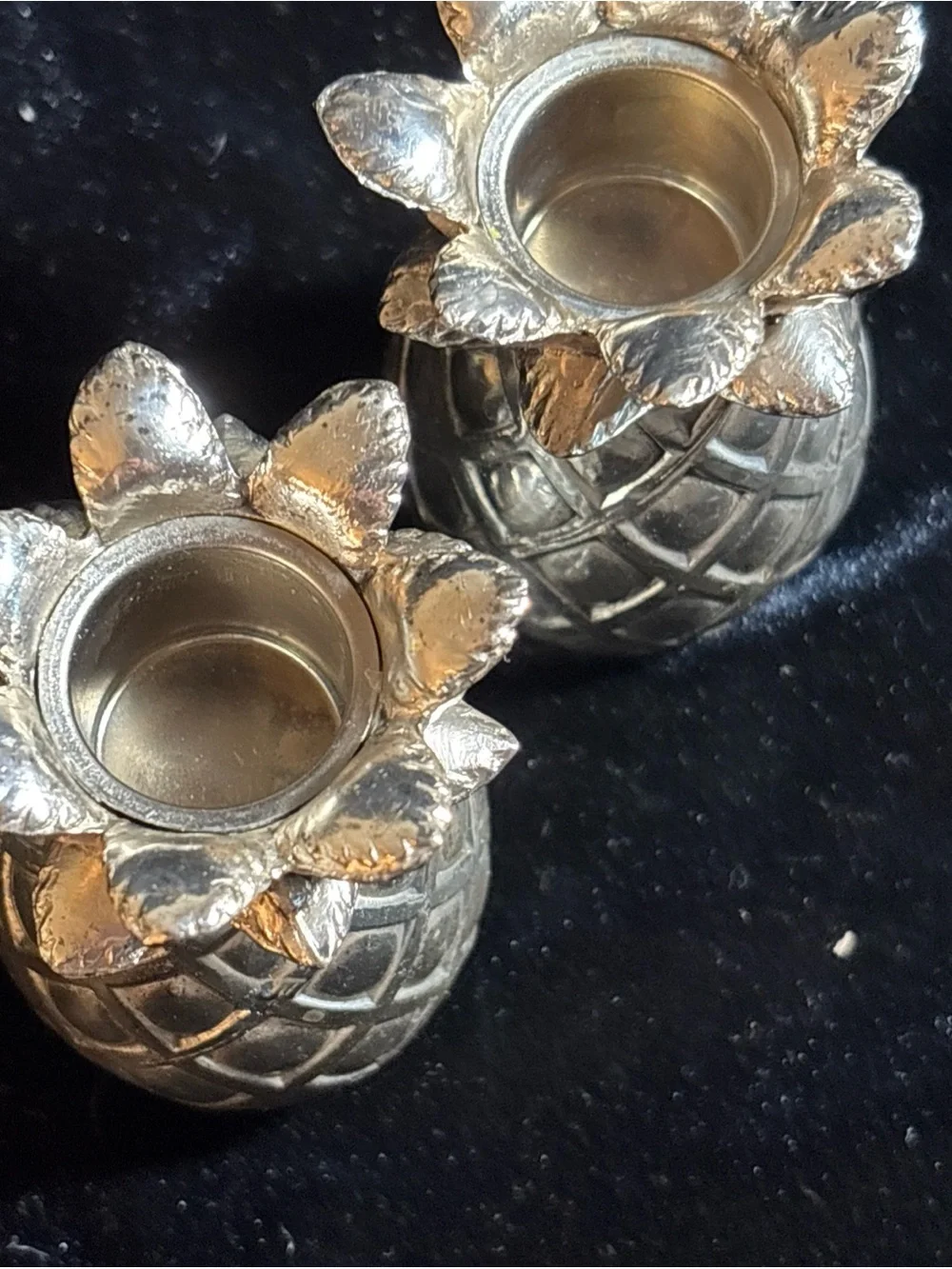Metal Pineapple Votive Candle Holders